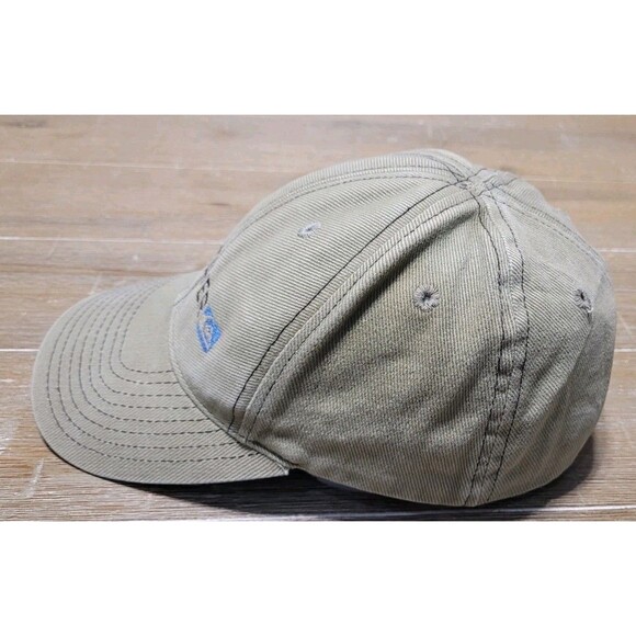 Quiksilver Hat Tan Beige VTG 90s Embroidered Skater Surf Grunge Cap Snapback - Picture 2 of 7